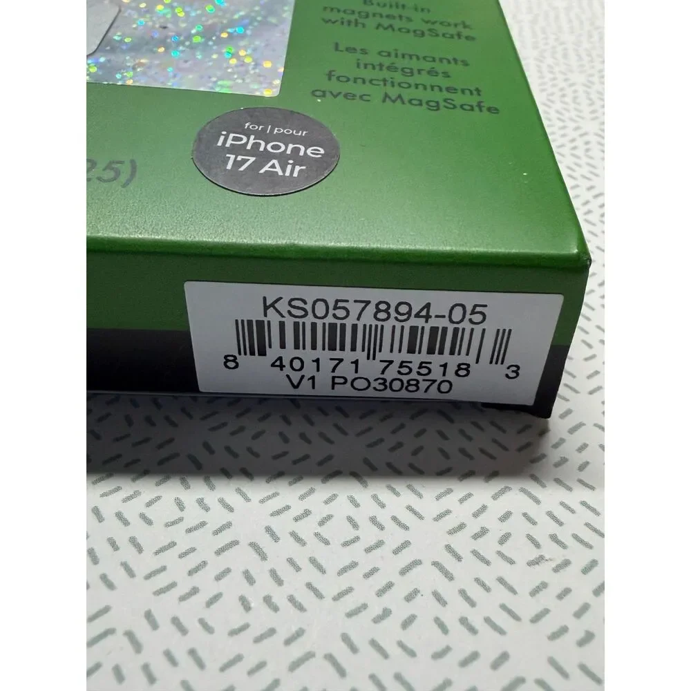 Kate Spade iPhone 17 Air MagSafe Case Chunky Glitter Iridescent Case Mate